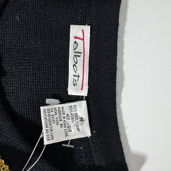 Talbots Ladies Sweater Jacket Size medium Black NWT - Picture 10 of 12
